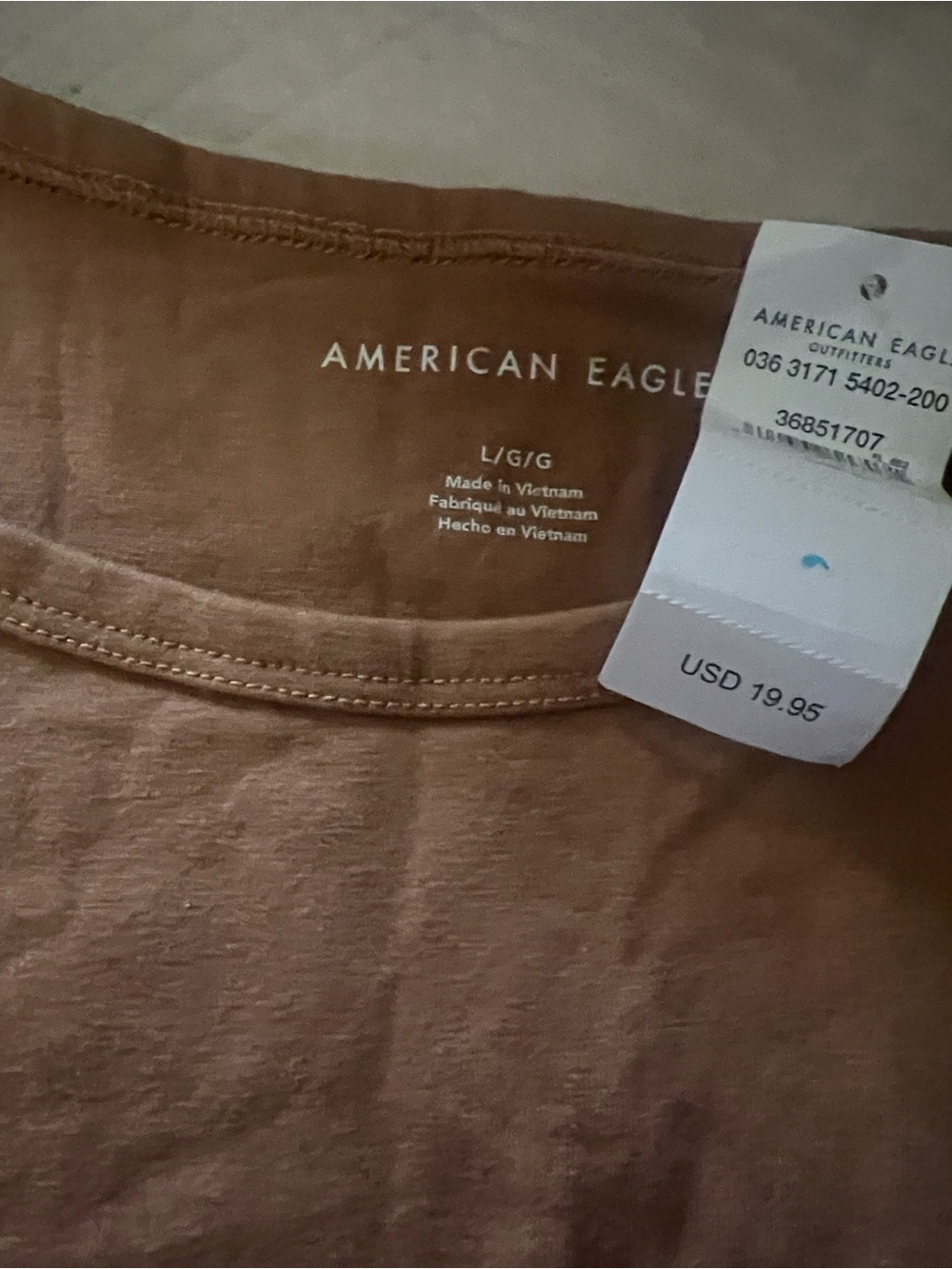 American Eagle Outfitters spts bra 15 inches width 13 length